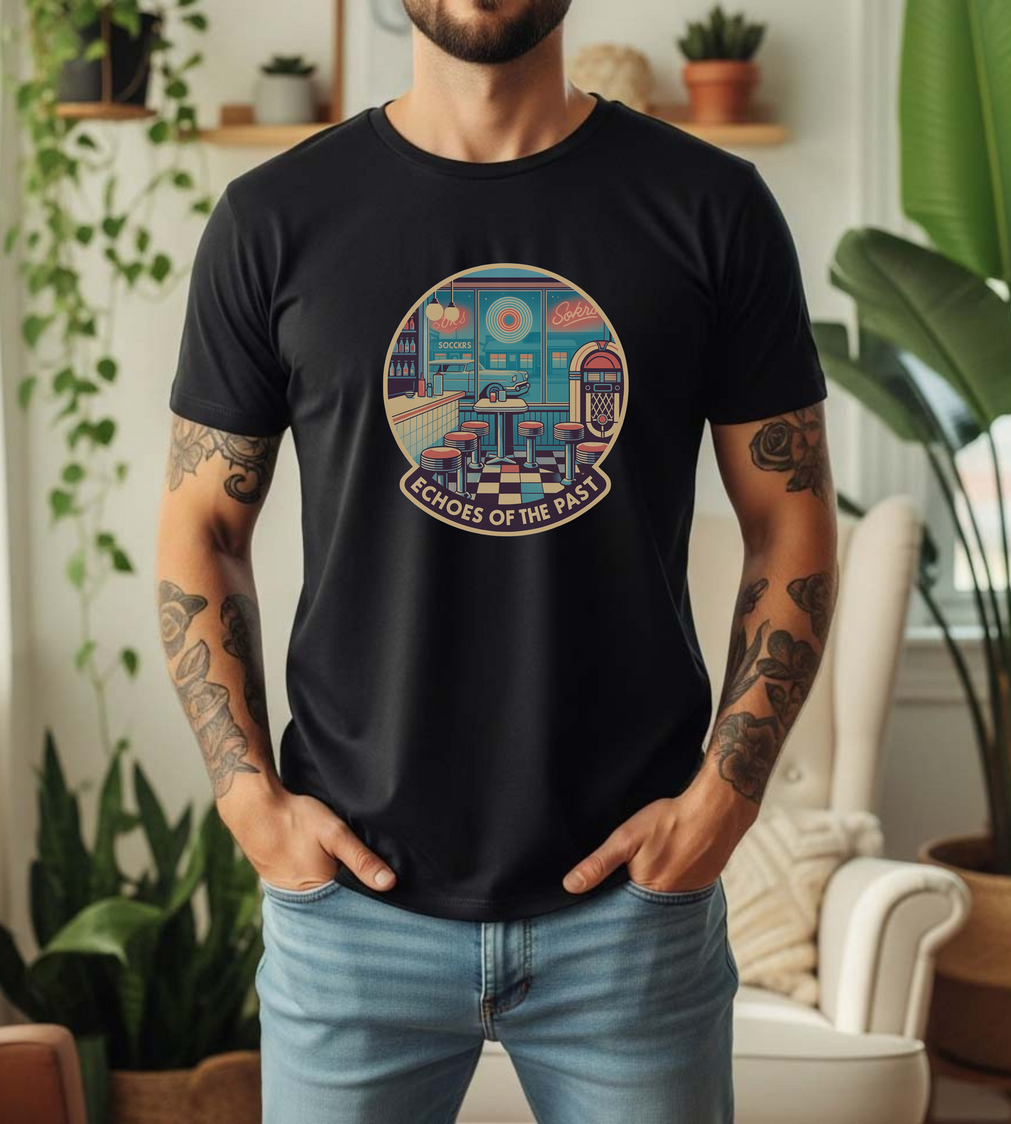 Echoes of the Past /004– Retro Unisex Tee | Soft Cotton, Modern Fit