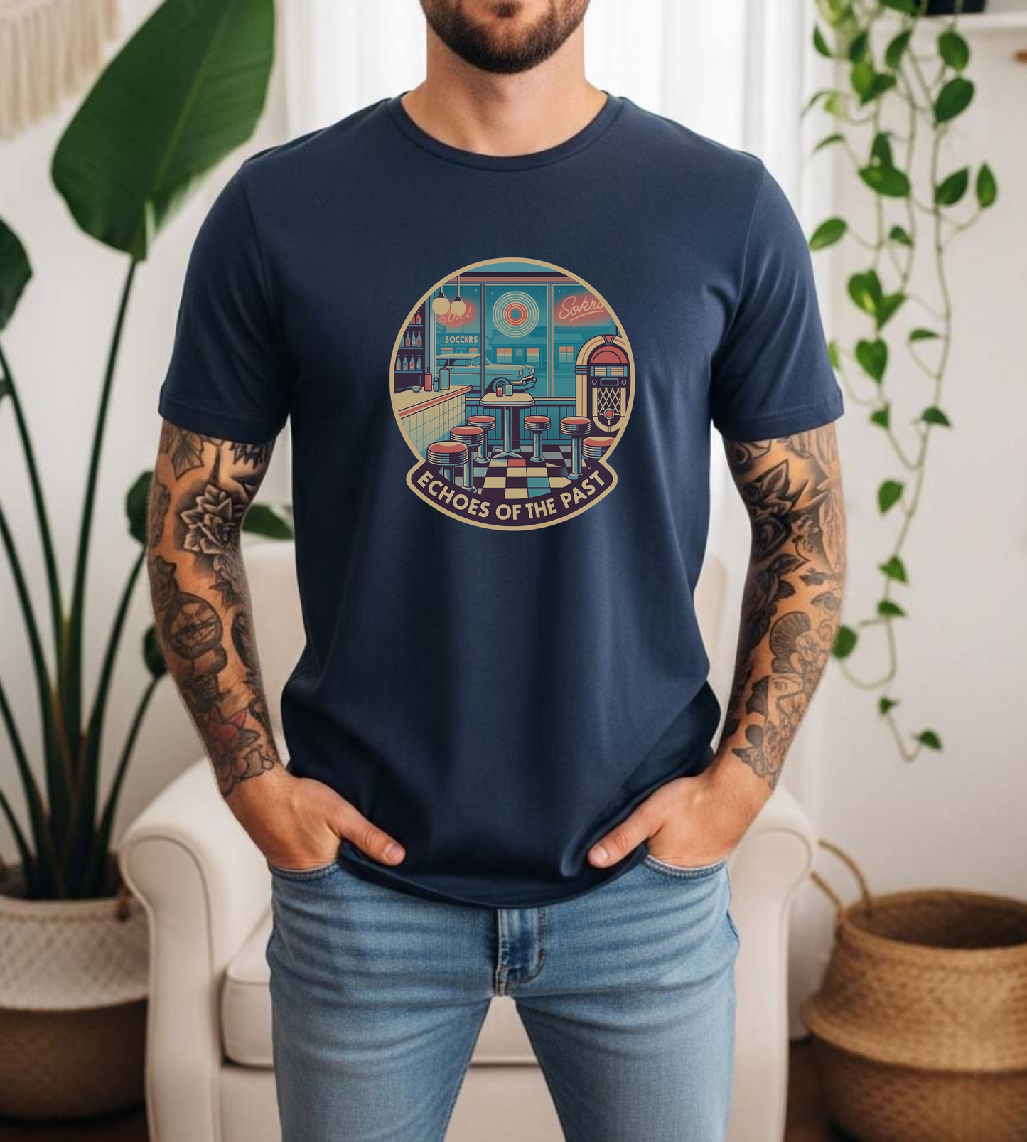 Echoes of the Past /004– Retro Unisex Tee | Soft Cotton, Modern Fit